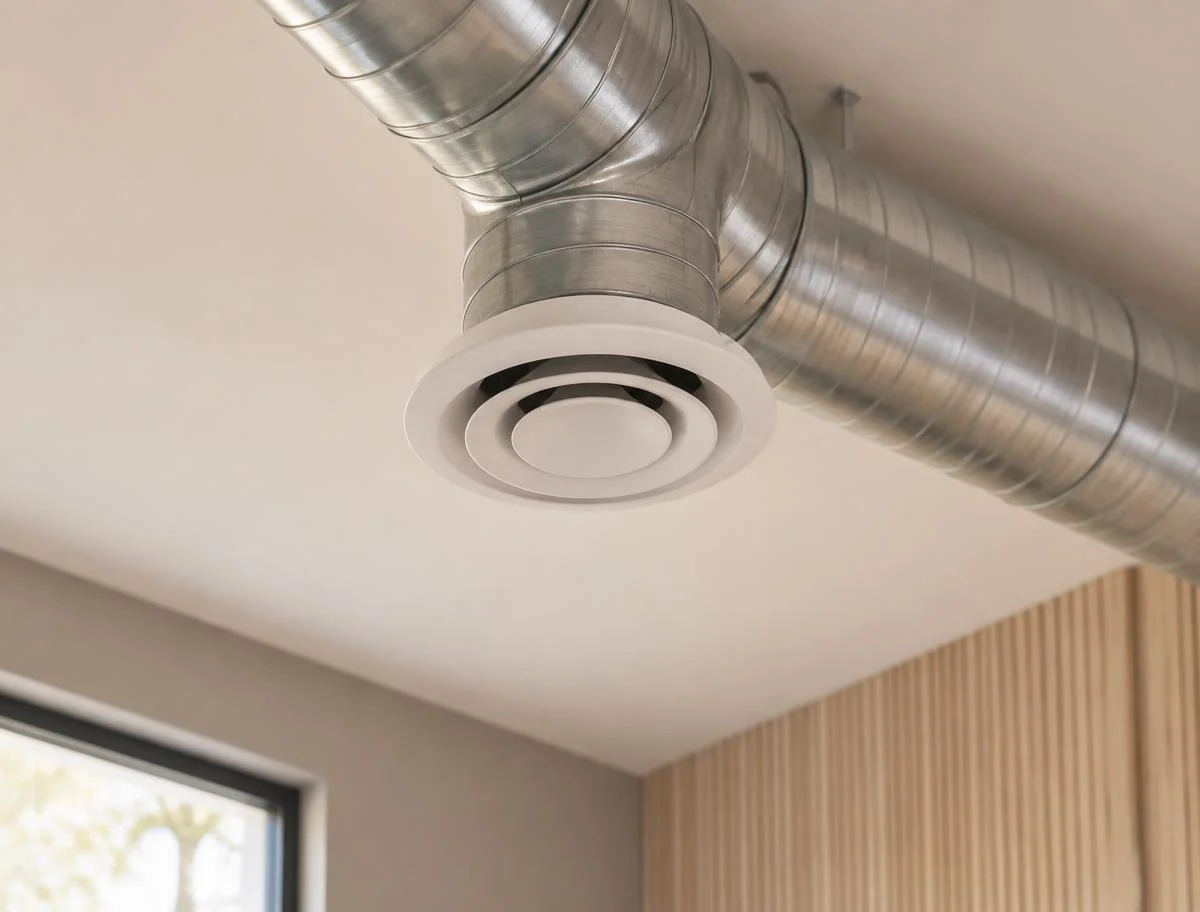 Rent ventilasjonsanlegg i en moderne bolig